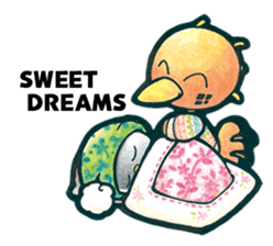 Birds of character "Nindori" sticker #4891118