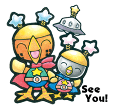 Birds of character "Nindori" sticker #4891122