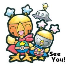 Birds of character "Nindori" sticker #4891122