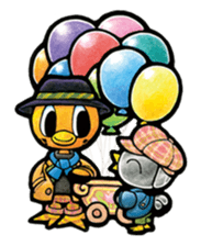 Birds of character "Nindori" sticker #4891128