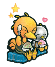 Birds of character "Nindori" sticker #4891135