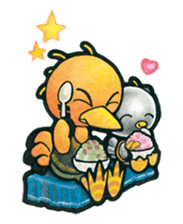 Birds of character "Nindori" sticker #4891135