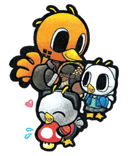 Birds of character "Nindori" sticker #4891138