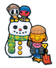 Birds of character "Nindori" sticker #4891144