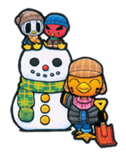 Birds of character "Nindori" sticker #4891144