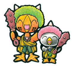 Birds of character "Nindori" sticker #4891147