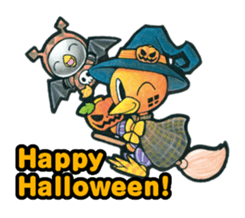 Birds of character "Nindori" sticker #4891150