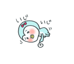 Madam bunny&baby penguin. sticker #4891205