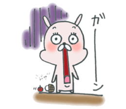 Madam bunny&baby penguin. sticker #4891217