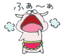 Madam bunny&baby penguin. sticker #4891223