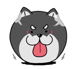 Shiba ball sticker #4891680