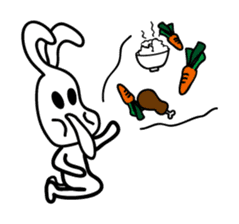 Rabbit people daily sticker #4891889