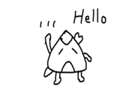 Rice Ball Samurai sticker #4892434