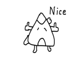 Rice Ball Samurai sticker #4892441