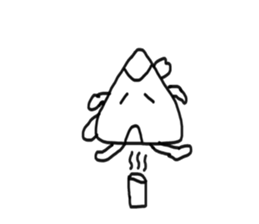 Rice Ball Samurai sticker #4892444