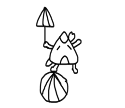 Rice Ball Samurai sticker #4892451