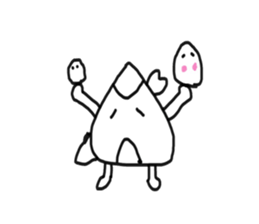 Rice Ball Samurai sticker #4892456