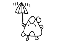 Rice Ball Samurai sticker #4892458