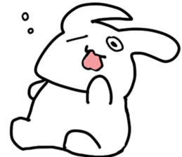 The rabbit which looked strange sticker #4895857