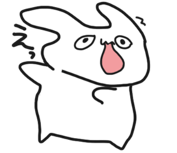 The rabbit which looked strange sticker #4895872