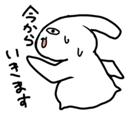 The rabbit which looked strange sticker #4895878