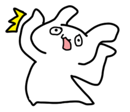 The rabbit which looked strange sticker #4895884