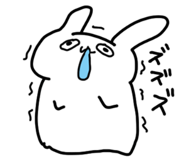 The rabbit which looked strange sticker #4895886