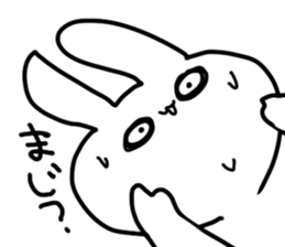 The rabbit which looked strange sticker #4895894