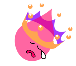 Water droplets and milk crown sticker #4895902