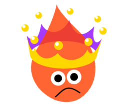 Water droplets and milk crown sticker #4895904