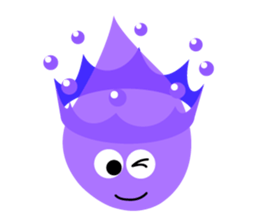 Water droplets and milk crown sticker #4895912