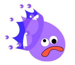 Water droplets and milk crown sticker #4895914