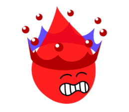Water droplets and milk crown sticker #4895920