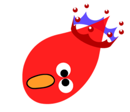 Water droplets and milk crown sticker #4895921