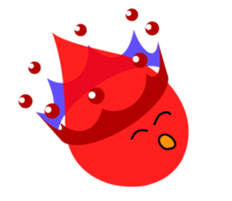 Water droplets and milk crown sticker #4895923