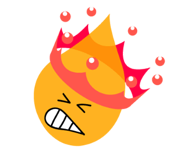 Water droplets and milk crown sticker #4895925