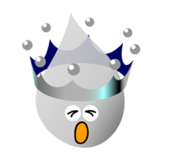 Water droplets and milk crown sticker #4895935