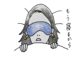 She with glasses. sticker #4896097