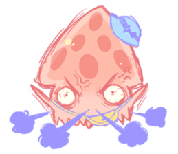 Tiny Squid Puchi sticker #4896304