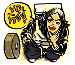 SIAM KRUCH : Happy & Angry Faces sticker #4896699