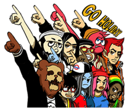 SIAM KRUCH : Happy & Angry Faces sticker #4896711