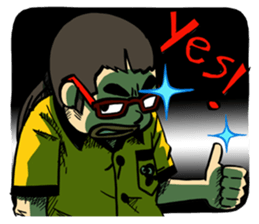 SIAM KRUCH : Happy & Angry Faces sticker #4896724