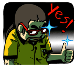 SIAM KRUCH : Happy & Angry Faces sticker #4896724