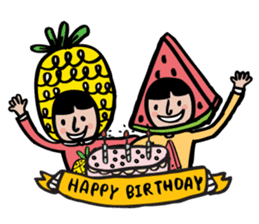Nahim loves big-fruits sticker #4896739