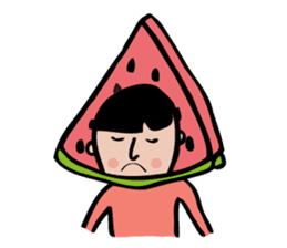 Nahim loves big-fruits sticker #4896744