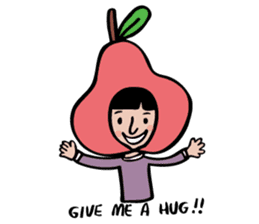 Nahim loves big-fruits sticker #4896769