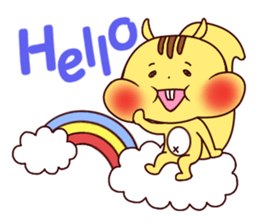 The plump squirrel sticker #4896977