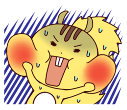 The plump squirrel sticker #4897013