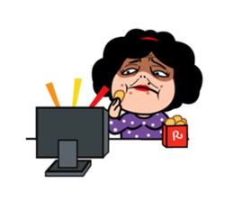 AUNT HUMAN sticker #4897086