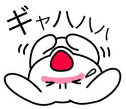 Osaka bunny laughs sticker #4898020